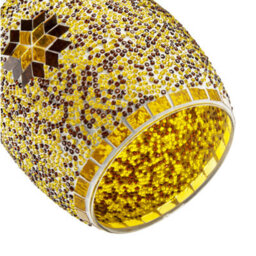 Happy Homewares Dome Shaped Pendant Light Shade With Glass Mosaic Beaded Construction - thumbnail 5