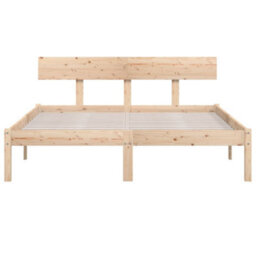 Berkfield Bed Frame Solid Wood Pine 120X200 Cm - thumbnail 4