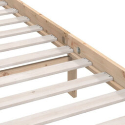 Berkfield Bed Frame Solid Wood Pine 120X200 Cm - thumbnail 6
