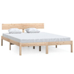 Berkfield Bed Frame Solid Wood Pine 120X200 Cm - thumbnail 2