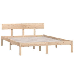 Berkfield Bed Frame Solid Wood Pine 120X200 Cm - thumbnail 3