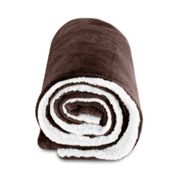 Ameha Sherpa Fleece Blanket Coffee Soft Thick & Fluffy Reversible Smooth Touch Warm Throw Double 150X200Cm