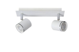Lucide Rilou Modern Twin Ceiling Spotlight - Led Dim. - Gu10 - 2X5W 3000K - White - thumbnail 3