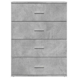Berkfield Sideboards 2 Pcs Concrete Grey 60X39X80 Cm Engineered Wood - thumbnail 5