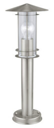 Stylish Ip44 Outdoor Stainless Steel Bollard Light For Driveways - 60W E27 500mm Post