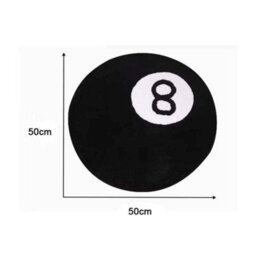 8 Ball Round Rug Soft Tufted Indoor Home Decor Floor Mat - thumbnail 2