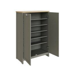 Gfw Lancaster 2 Door Shoe Cabinet Grey - thumbnail 4