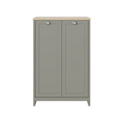 Gfw Lancaster 2 Door Shoe Cabinet Grey - thumbnail 5