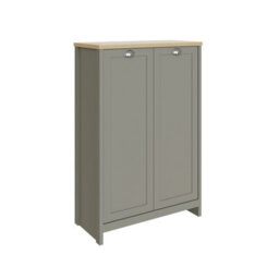 Gfw Lancaster 2 Door Shoe Cabinet Grey - thumbnail 3