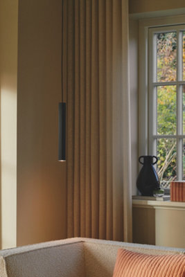 Nordlux Vico Metal Pendant Light Ribbed  Black,mains - image 1