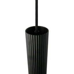 Nordlux Vico Metal Pendant Light Ribbed  Black,mains - thumbnail 2