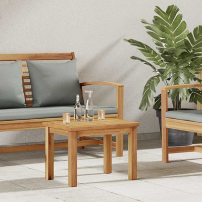 Berkfield Coffee Table Brown 50 X 35 X 36 Cm Solid Teak Wood - image 1