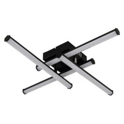 Luminosa Lighting Luminosa Kirina Integrated Led Semi Flush Ceiling Light Matt Black 4X Led 3000K - thumbnail 2