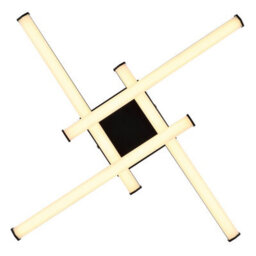 Luminosa Lighting Luminosa Kirina Integrated Led Semi Flush Ceiling Light Matt Black 4X Led 3000K - thumbnail 4