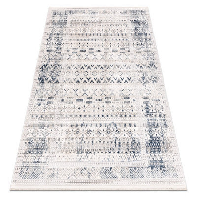 RugsX Distin 0833A Navy Blue / Blue / White Modern Carpet - Boho, Vintage, F  120X170 Cm - image 1