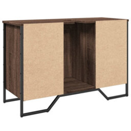 Berkfield Bathroom Sink Cabinet Brown Oak 91X35X60 Cm Engineered Wood - thumbnail 6