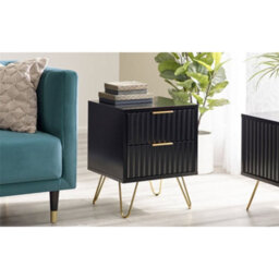 Ashfield Premium Matte Black Lamp Table - thumbnail 1
