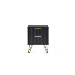 Ashfield Premium Matte Black Lamp Table - thumbnail 4