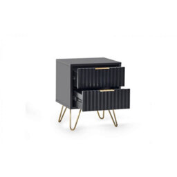 Ashfield Premium Matte Black Lamp Table - thumbnail 2