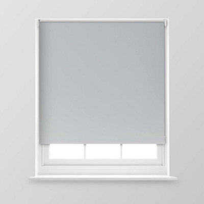 A.unique Home Premium Trimmable Thermal Blackout Roller Window Blind - 6Ft - Grey - 180Cm (W) X 170Cm (L) - image 1