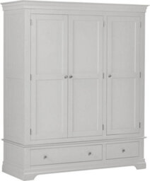 Seconique Bordeaux 3 Door Wardrobe Pebble Grey (Partially Assembled) - thumbnail 7