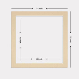 Ak Frames 12X12 Ivory Picture Mounts To Fit 10X10 Aperture Size - Mount Board Only (No Frame Included) - thumbnail 3