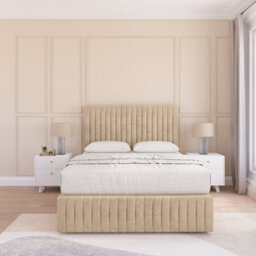 "Sloomy 4Ft6 Madison Divan Bed Base Almond Coinston ,4 Drawers, 12"" Footboard & 26"" Struts Headboard - Double" - thumbnail 2