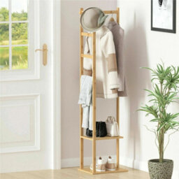 155Cm Tall Coat Rack Stand Hall Tree With Shelves&hooks Entryway - thumbnail 5