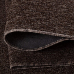 The Rugs Solid Design Low Pile Living Room Rugs In Brown Flex Collection 1000B - thumbnail 4