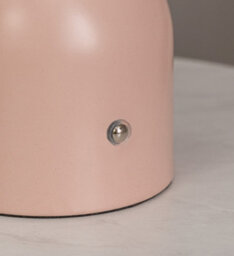 Valuelights Marlow Rechargeable Touch Button Table Lamp With Opal Globe Lampshade - Blush Pink - thumbnail 6