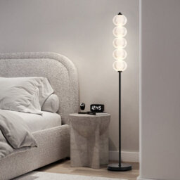 Harper Living Led Floor Lamp Black, 20W 2400Lm Bright Standing Lamp With Foot Switch, 3 Colour Temps, Modern Corner Lamp - thumbnail 6