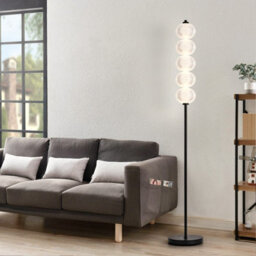 Harper Living Led Floor Lamp Black, 20W 2400Lm Bright Standing Lamp With Foot Switch, 3 Colour Temps, Modern Corner Lamp - thumbnail 5