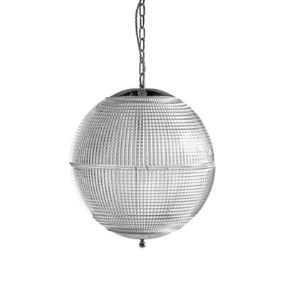 Hollen Globe Nickel Glass Large Pendant Light - Se Home - image 1