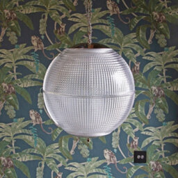 Hollen Globe Nickel Glass Large Pendant Light - Se Home - thumbnail 6