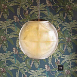 Hollen Globe Nickel Glass Large Pendant Light - Se Home - thumbnail 2