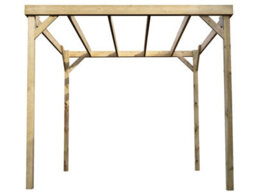 Arbor Garden Solutions Box Pergola, Wooden Diy Kit , 3M X 3M (Natural Finish) - thumbnail 1