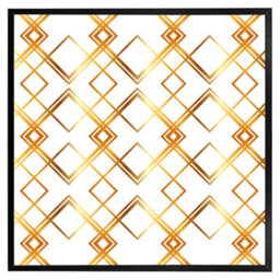 "Andrew Lee Geometric Golden Pattern (Picutre Frame) / 16X16"" / Oak" - thumbnail 5