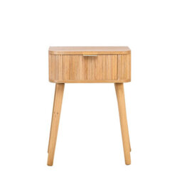 Nordlys 1-Drawer Wood Nightstand Classic Style Bedroom - thumbnail 9