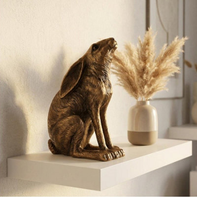 Reflections Bronze Hare Sculpture