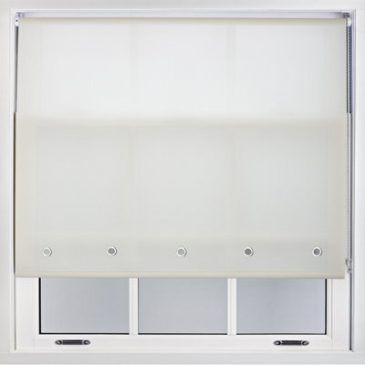 Furnished Daylight Roller Blind With Round Eyelets - Cream Trimmable, 190Cm X 210Cm - image 1