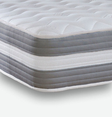eXtreme Comfort Ltd Cooltouch Premium 3D Quad Fill Grey Quilted Hybrid Mattress King Size - image 1