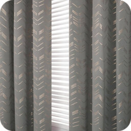 Deconovo Foil Printed Thermal Curtains 66 X 54 Inch Light Grey 2 Panels Super Soft Ring Top Blackout Curtains For Bedroom - thumbnail 6