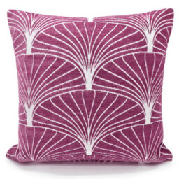 Velosso Soft Touch Chenille Decorative Cushion, Zip Closure, Stylish Cotton Chenille Sofa Cushion, Contemporary Style - Mauve