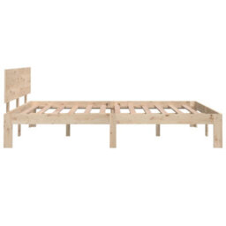 Berkfield Bed Frame Solid Wood 135X190 Cm Double - thumbnail 5