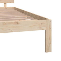 Berkfield Bed Frame Solid Wood 135X190 Cm Double - thumbnail 6
