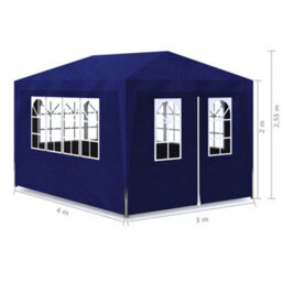 Walplus Party Tent Garden Gazebo Canopy 3X4 M Blue - thumbnail 7