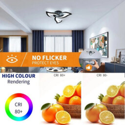 36W Modern Led Ceiling Light White Light Chandelier Living Room Pendant Light - thumbnail 3