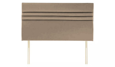 "Adore Designs Apollo Plush Velvet 2Ft6 Small Single 20"" Headboard -  Coffee"