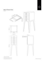 Orsina Modern 6 Drawer Chest,stainless Steel Dresser With Mirrored Surface, Storage Cabinet With Crescent Handles - thumbnail 3