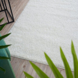 The Rugs White Soft Plain Design Fluffy Shaggy Rugs And Runners High Pile Living Room Kitchen Hallway 380 - thumbnail 9